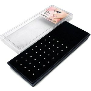 4 CZ White Diamond Stainless Steel Nose Studs/bone stud